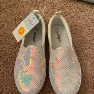 Cat & Jack Iridescent Sequin Slip-On Sneakers